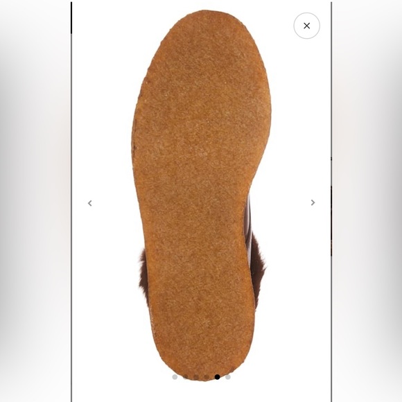 NWT Botkier Mocha Winter Combat Genuine Leather & Fur Lace Up Boots - Sise 7.5 - Picture 2 of 12